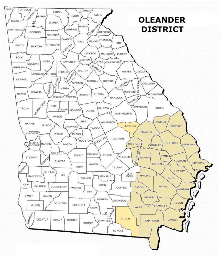 Oleander District Map