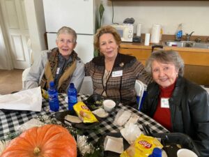 Redbuds enjoy lunch in the carriage house at Hills and Dales.