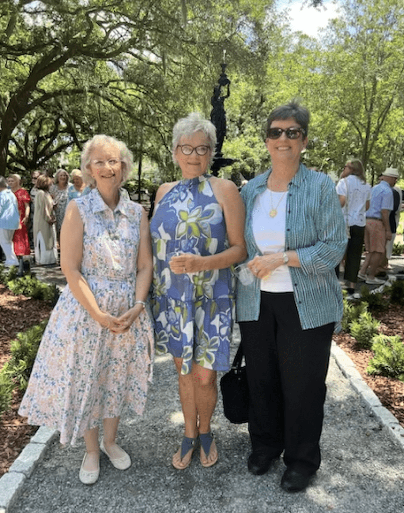 Joni Thompson, Oleander District Director, Trish Lawrence, Co-President, Ardsley Park / Chatham Crescent Garden Club and Lisa Hall, President, Garden Club of Georgia