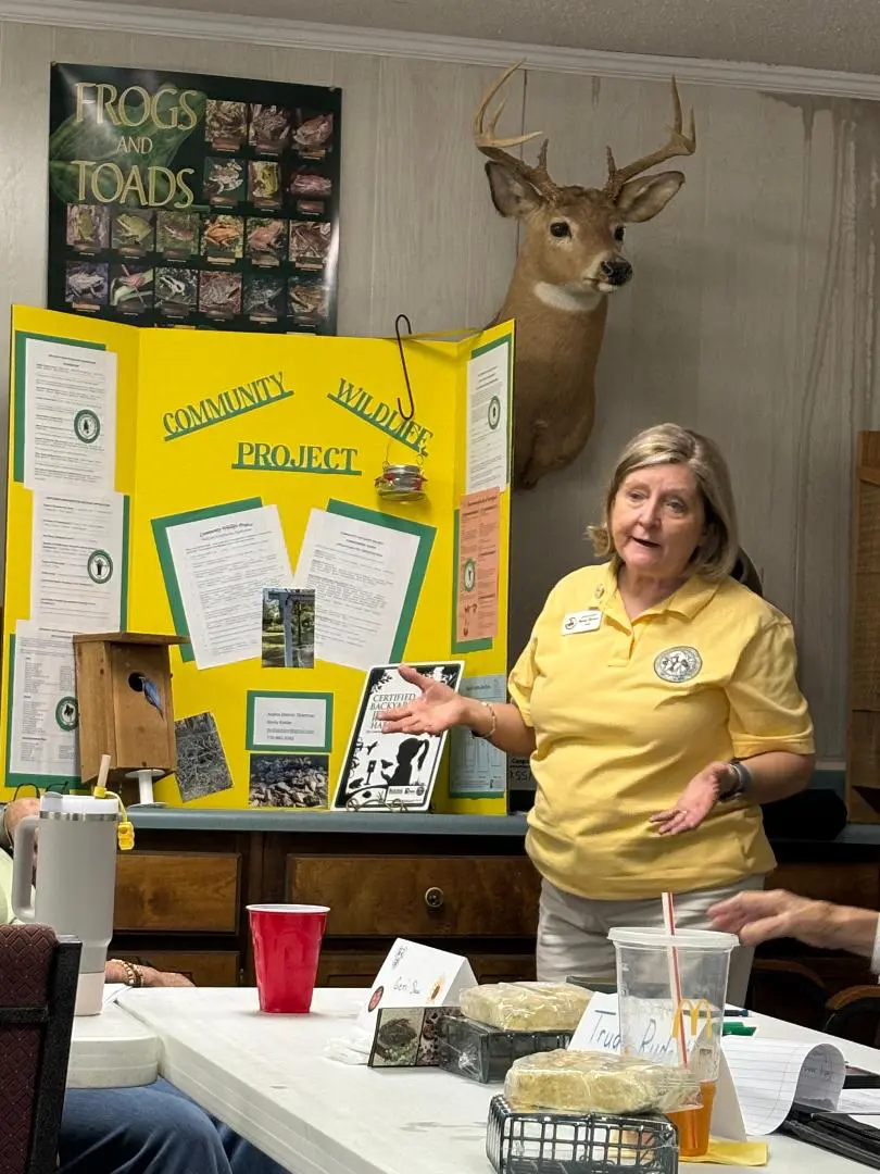 Molly Kimler instructs the group on how to promote the CWP program. 