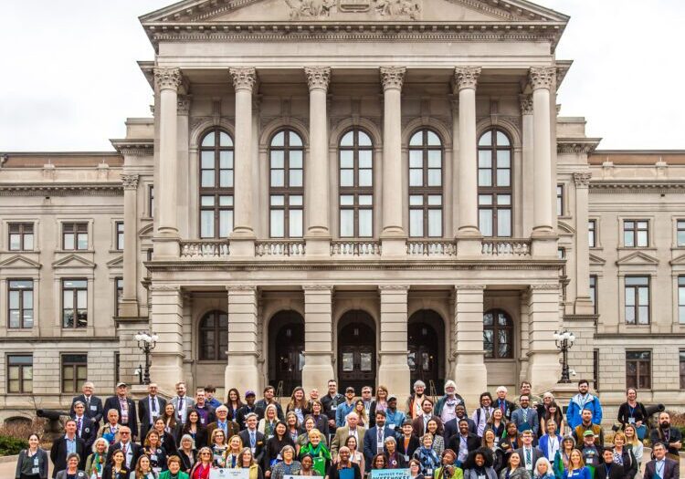 Group photo on Steps of Capitol 2023